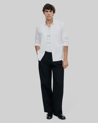Classic white collar shirt