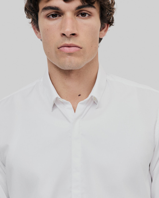 Classic white collar shirt