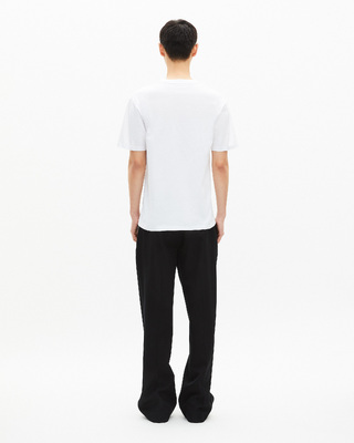 T-shirt with white screen print