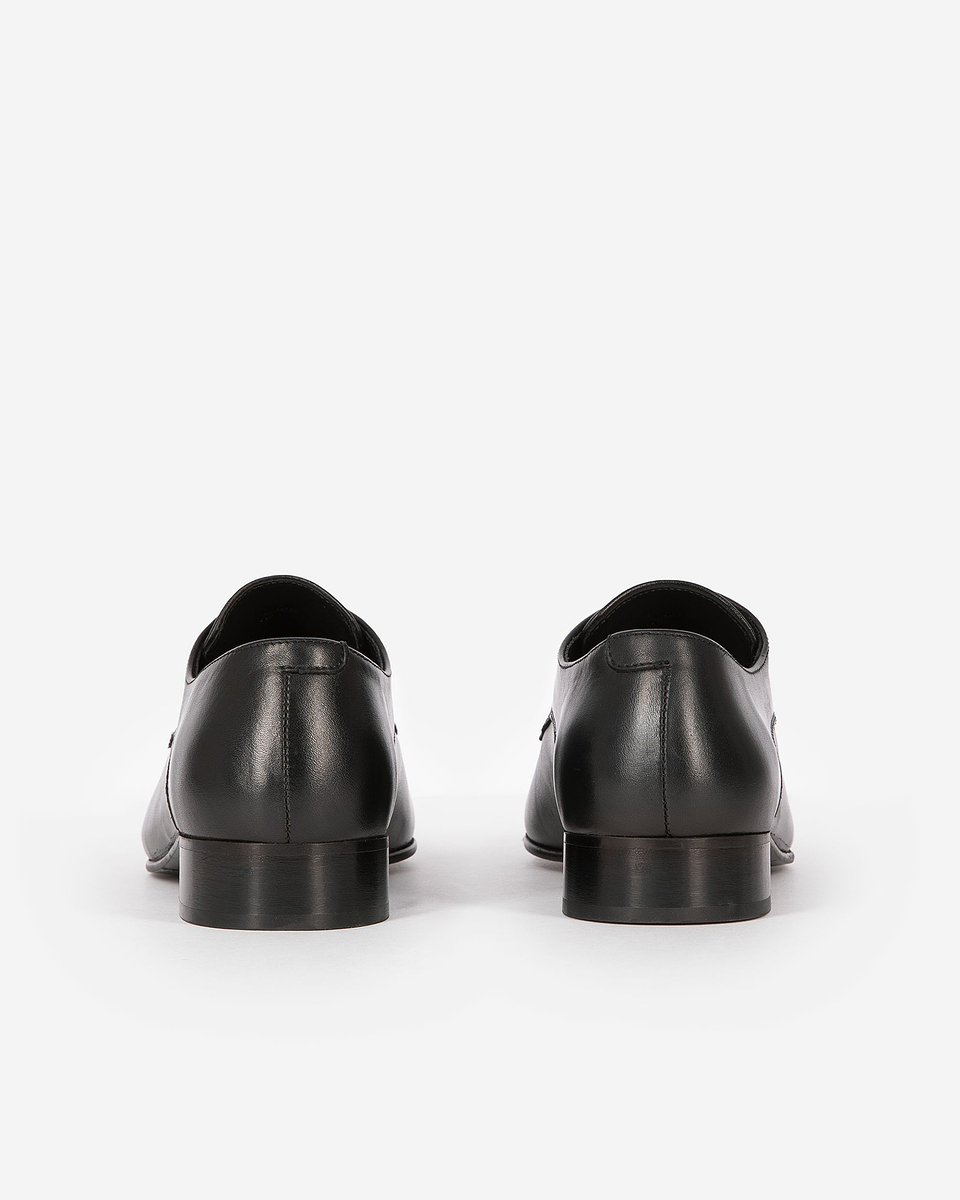 Black leather Derbies