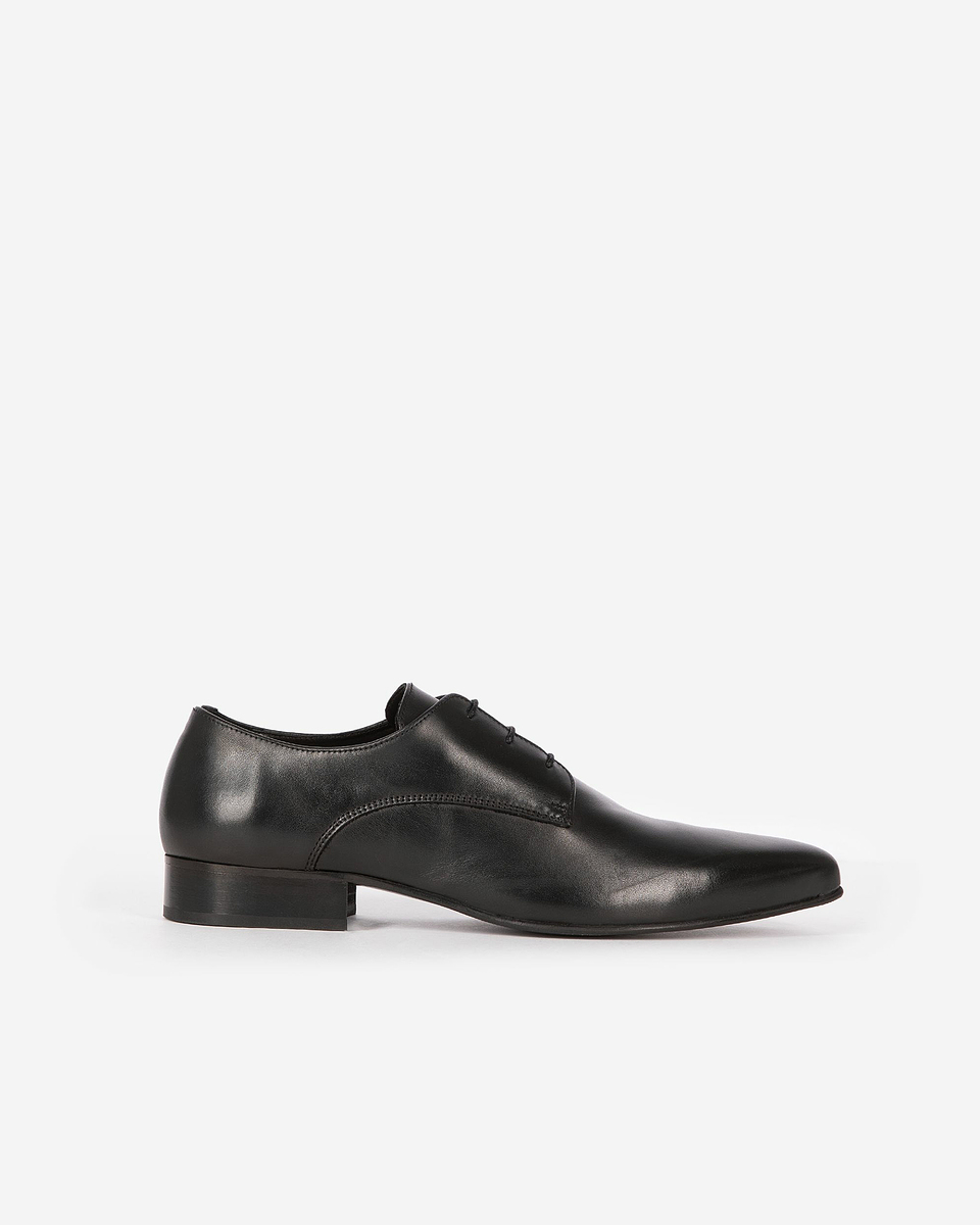 Black leather Derbies