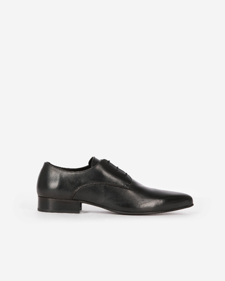 Black leather Derbies