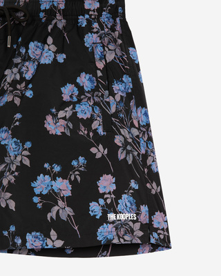 Black floral print swimsuit