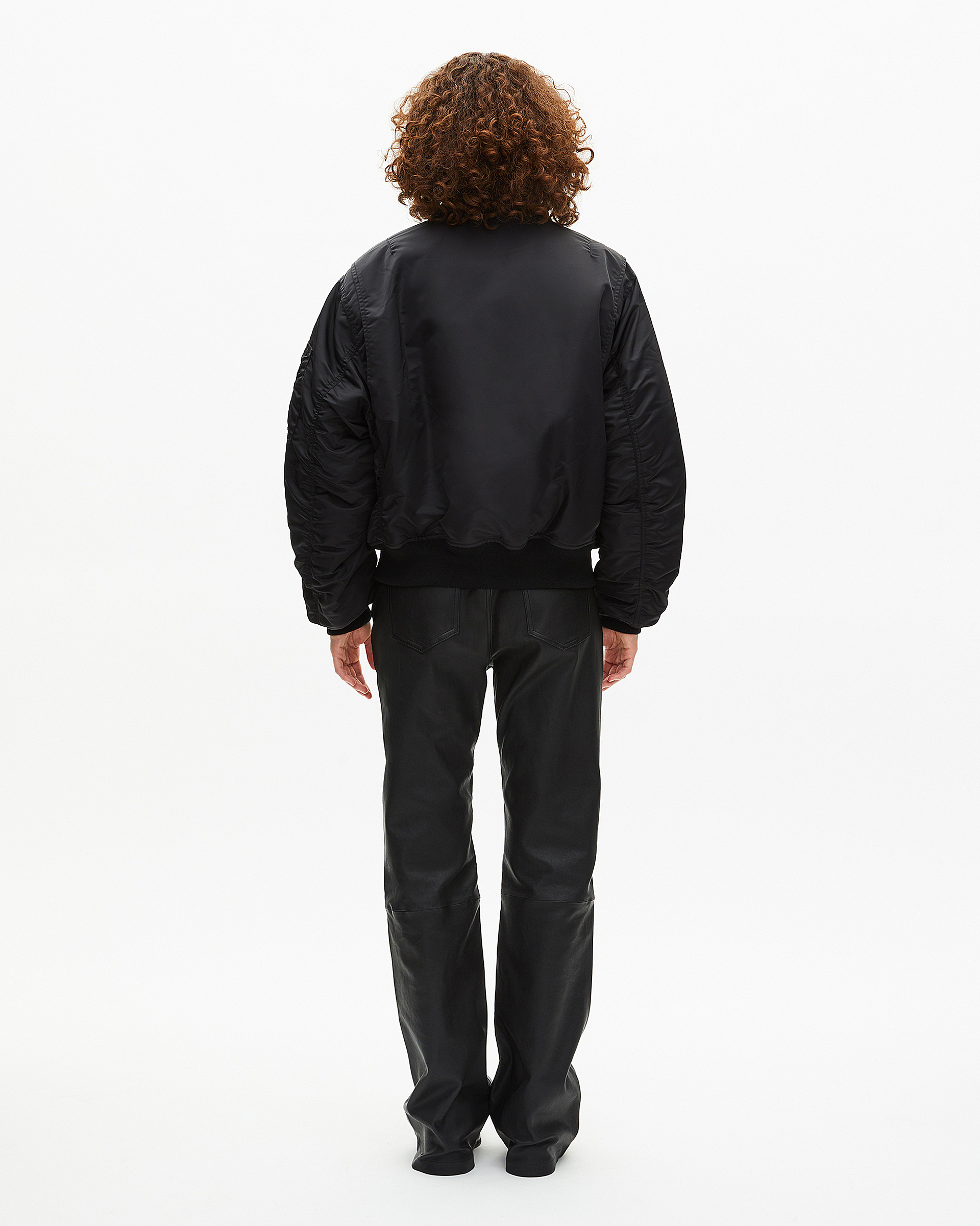 The Kooples x SCHOTT NYC black bomber jacket