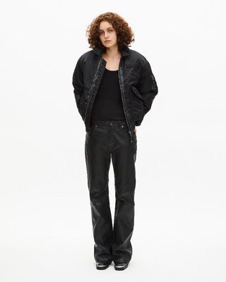 The Kooples x SCHOTT NYC black bomber jacket