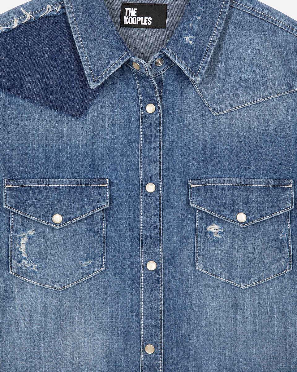 Blue denim shirt