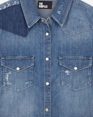 Blue denim shirt